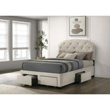  Coaster Furniture Marianna 316011F 4-drawer Upholstered Full Storage Bed - Cream IMAGE 7