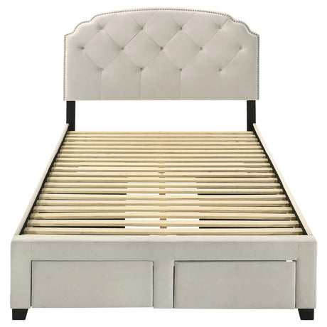  Coaster Furniture Marianna 316011F 4-drawer Upholstered Full Storage Bed - Cream IMAGE 9