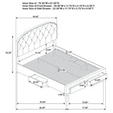  Coaster Furniture Marianna 316011KE 4-drawer Upholstered Eastern King Storage Bed - Cream IMAGE 13