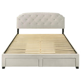  Coaster Furniture Marianna 316011KE 4-drawer Upholstered Eastern King Storage Bed - Cream IMAGE 8