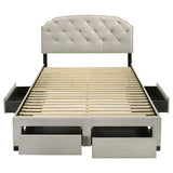 Coaster Furniture Marianna 316011Q 4-drawer Upholstered Queen Storage Bed - Cream IMAGE 12