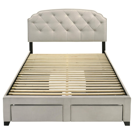  Coaster Furniture Marianna 316011Q 4-drawer Upholstered Queen Storage Bed - Cream IMAGE 9