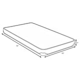  Coaster Furniture Drover 350160F 7-inch Full Foam Mattress with Built-in Bunkie Board IMAGE 2