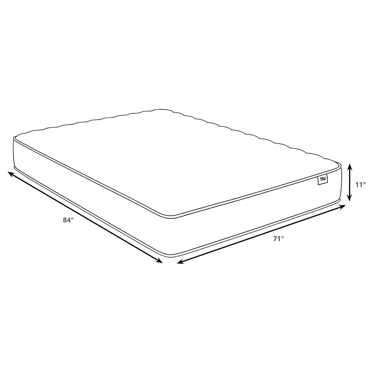 Coaster Furniture Hayes 350170KW California King Firm Tight Top Hybrid Mattress - White IMAGE 5