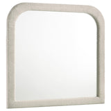 Coaster Furniture Sonya 360114 Upholstered Bedroom Dresser Mirror - Ivory IMAGE 1