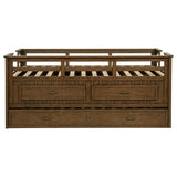  Coaster Furniture Carlsbad 400716T Wood Twin Captains Bed With Trundle - Medium Brown IMAGE 10