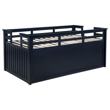  Coaster Furniture Carlsbad 401980T Wood Twin Captains Bed With Trundle - Navy Blue IMAGE 11