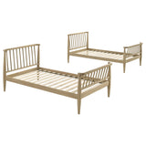  Coaster Furniture Abram 460061T Windsor Twin Over Twin Wood Bunk Bed with Ladder - Almond IMAGE 3