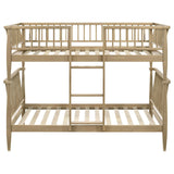  Coaster Furniture Abram 460061T Windsor Twin Over Twin Wood Bunk Bed with Ladder - Almond IMAGE 8