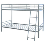  Coaster Furniture Carson 460334SVR Metal Twin Over Twin Bunk Bed - Glossy Silver IMAGE 7