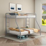  Coaster Furniture Carson 460340SVR Metal Twin Over Full Bunk Bed - Glossy Silver IMAGE 6