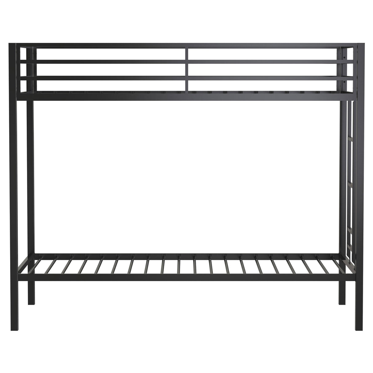  Coaster Furniture Alevera 460361BLK Metal Twin Over Twin Bunk Bed with Ladder - Black IMAGE 6