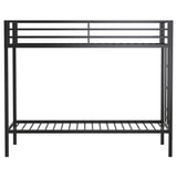  Coaster Furniture Alevera 460361BLK Metal Twin Over Twin Bunk Bed with Ladder - Black IMAGE 6