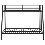  Coaster Furniture Alevera 460365BLK Metal Twin Over Full Bunk Bed with Ladder - Black IMAGE 5