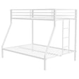  Coaster Furniture Alevera 460365WHT Metal Twin Over Full Bunk Bed with Ladder - White IMAGE 1