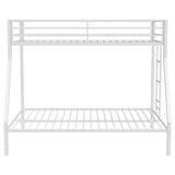  Coaster Furniture Alevera 460365WHT Metal Twin Over Full Bunk Bed with Ladder - White IMAGE 6
