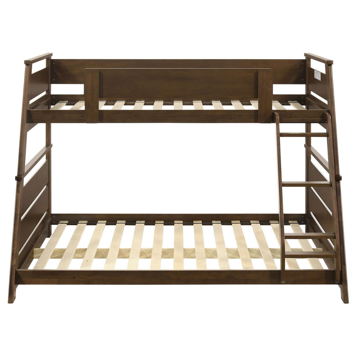  Coaster Furniture Holden 460593 Wood Veneer Twin Over Full Bunk Bed - Walnut IMAGE 9