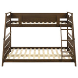  Coaster Furniture Holden 460593 Wood Veneer Twin Over Full Bunk Bed - Walnut IMAGE 9
