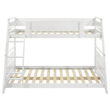  Coaster Furniture Holden 460593WHT Wood Veneer Twin Over Full Bunk Bed - White IMAGE 4