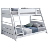  Coaster Furniture Holden 460593WHT Wood Veneer Twin Over Full Bunk Bed - White IMAGE 8