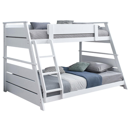  Coaster Furniture Holden 460593WHT Wood Veneer Twin Over Full Bunk Bed - White IMAGE 8