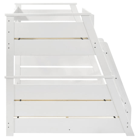 Coaster Furniture Holden 460593WHT Wood Veneer Twin Over Full Bunk Bed - White IMAGE 9