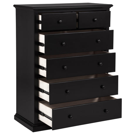  Coaster Furniture Sumerlin 460595BLK 6-drawer Bedroom Chest - Black IMAGE 8