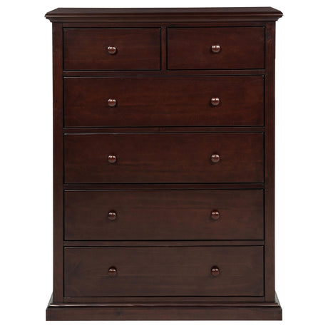  Coaster Furniture Sumerlin 460595CAP 6-drawer Bedroom Chest - Cappuccino IMAGE 10