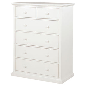  Coaster Furniture Sumerlin 460595WHT 6-drawer Bedroom Chest - White IMAGE 1