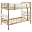  Coaster Furniture Dakota 461171 Wood Twin Over Twin Bunk Bed - Natural IMAGE 1