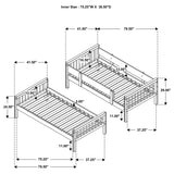  Coaster Furniture Dakota 461171 Wood Twin Over Twin Bunk Bed - Natural IMAGE 15