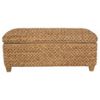  Coaster Furniture Laughton 500215NTL Hand-Woven Banana Leaf Storage Bench - Natural IMAGE 1