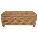  Coaster Furniture Laughton 500215NTL Hand-Woven Banana Leaf Storage Bench - Natural IMAGE 10