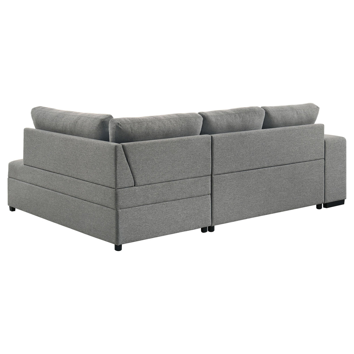  Coaster Furniture Roanne 500347 Fabric Upholstered Sleeper Sectional Sofa - Grey IMAGE 16