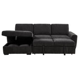  Coaster Furniture Pastrana 500349 Upholstered Sleeper Sectional Sofa LAF Chaise - Grey IMAGE 11