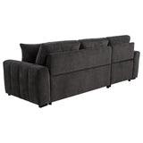  Coaster Furniture Pastrana 500349 Upholstered Sleeper Sectional Sofa LAF Chaise - Grey IMAGE 14
