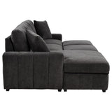  Coaster Furniture Pastrana 500349 Upholstered Sleeper Sectional Sofa LAF Chaise - Grey IMAGE 9