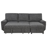  Coaster Furniture Demko 500355 Sleeper Sectional Sofa with Speaker and Storage Chaise - Granite IMAGE 11
