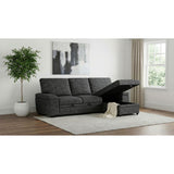  Coaster Furniture Demko 500355 Sleeper Sectional Sofa with Speaker and Storage Chaise - Granite IMAGE 6