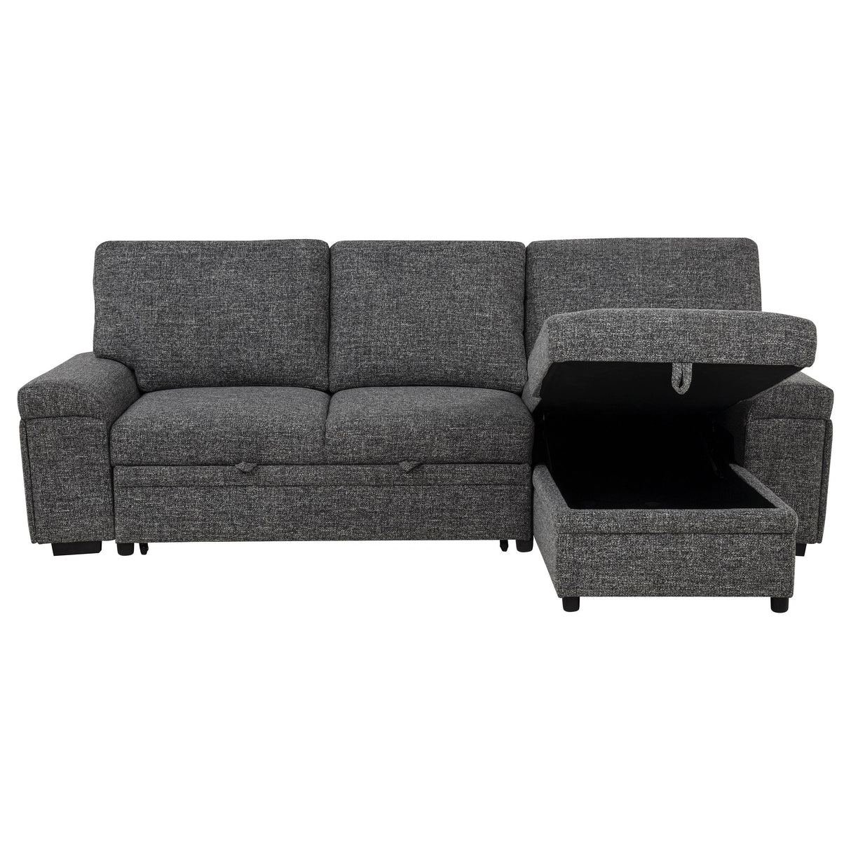  Coaster Furniture Demko 500355 Sleeper Sectional Sofa with Speaker and Storage Chaise - Granite IMAGE 7