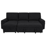  Coaster Furniture Demko 500357 Sleeper Sectional Sofa with Speaker and Storage Chaise - Black IMAGE 17