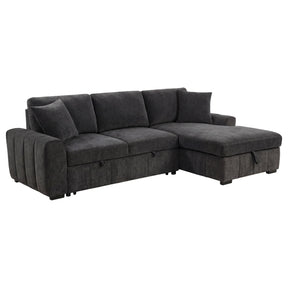  Coaster Furniture Pastrana 500359 Upholstered Sleeper Sectional Sofa RAF Chaise - Grey IMAGE 1