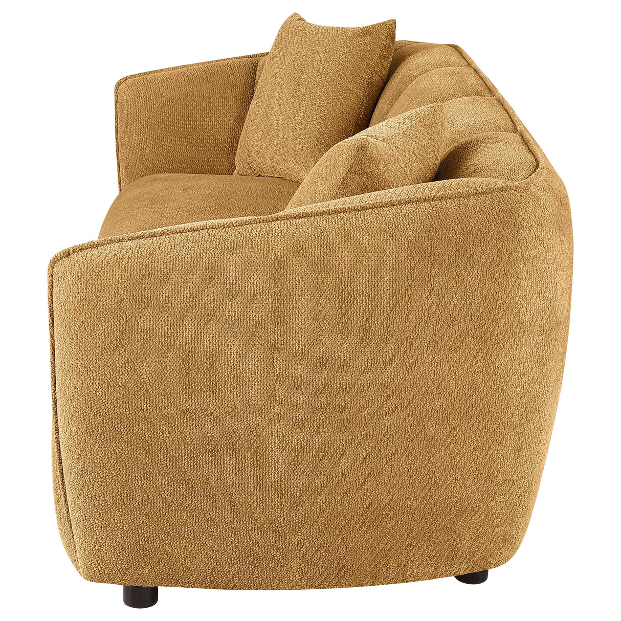  Coaster Furniture Aleisha 503061 Fabric Upholstered Sofa - Mustard Yellow IMAGE 5