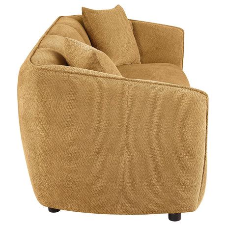  Coaster Furniture Aleisha 503061 Fabric Upholstered Sofa - Mustard Yellow IMAGE 7