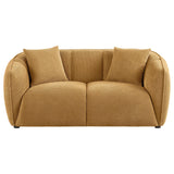  Coaster Furniture Aleisha 503062 Fabric Upholstered Loveseat - Mustard Yellow IMAGE 11