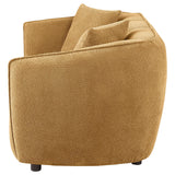  Coaster Furniture Aleisha 503062 Fabric Upholstered Loveseat - Mustard Yellow IMAGE 7