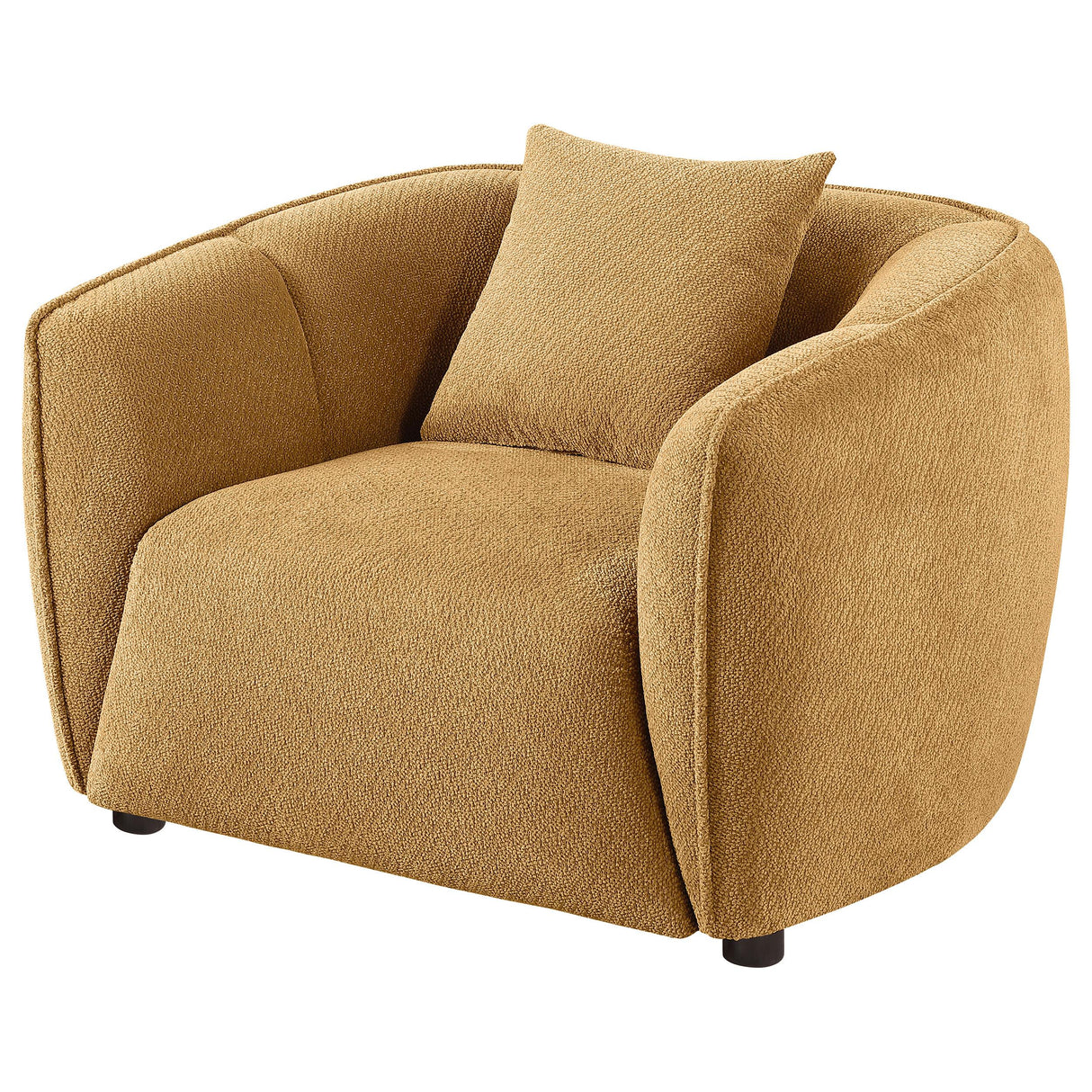  Coaster Furniture Aleisha 503063 Fabric Upholstered Accent Chair - Mustard Yellow IMAGE 1