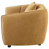  Coaster Furniture Aleisha 503063 Fabric Upholstered Accent Chair - Mustard Yellow IMAGE 2