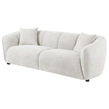  Coaster Furniture Aleisha 503064 Fabric Upholstered Sofa - Sand IMAGE 1