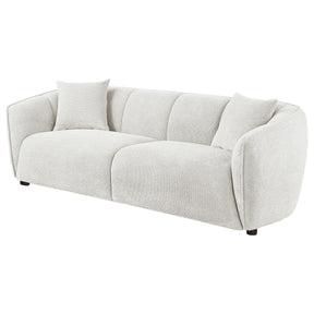  Coaster Furniture Aleisha 503064 Fabric Upholstered Sofa - Sand IMAGE 1